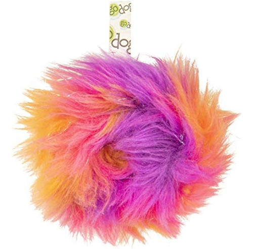 Godog Furballz Ring Squeaker Plush Pet Toy Para Perros Y Cac 0