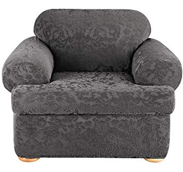 Surefit Home Décor Home Décor Stretch Jacquard Damask T-cush 0