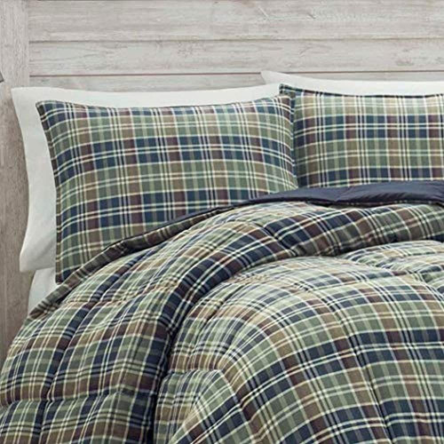 Eddie Bauer Conjunto De Edredón A Cuadros Rugoso Fullqueen D 0