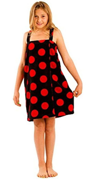 Robesale Kids Spa Toalla De Baño Para Niñas, Negro Rojo, Peq 0 Robesale Kids Spa Toalla De Baño Para Niñas, Negro Rojo, Peq 0