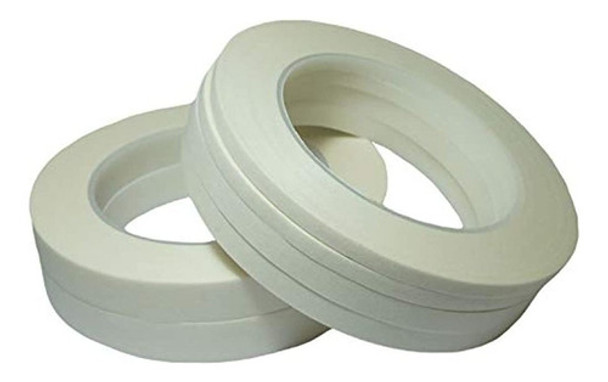 Cinta De Enmascarar Paquete De 6 Color Blanco 0.60 Pulgadas 0