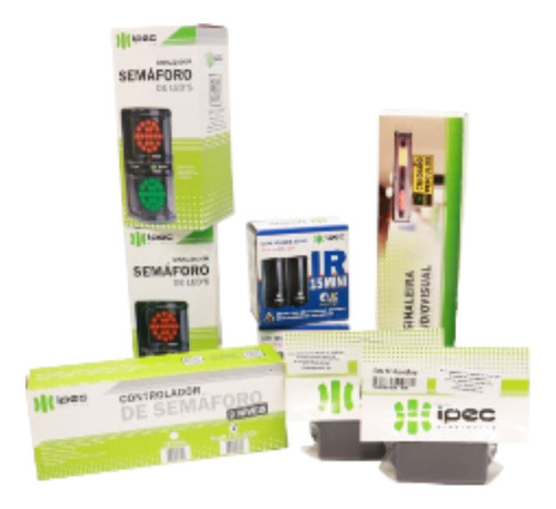 Semáforos + Controlador Bivolts E Sinaleira + Sensores Ir15 0
