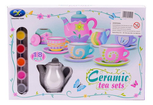 Set De Té Para Pintar - Mosca 0