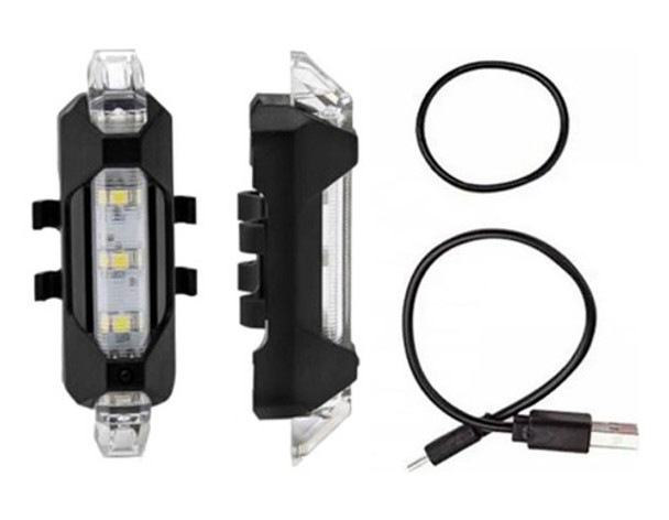 Luz Bicicleta Delantera O Trasera Luz Roja Y Blanca Usb Led 0
