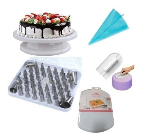 Kit Reposteria Plato+manga+levanta Torta+punteros+alisador 0