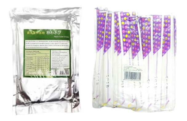 Mix Sushi- Wasabi 1k+ Palitos Descartable C/funda 100 Pares. 0 Mix Sushi- Wasabi 1k+ Palitos Descartable C/funda 100 Pares. 0