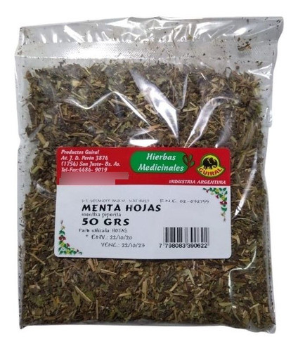 Infusion De Menta En Hojas Guiral X 50 G 0