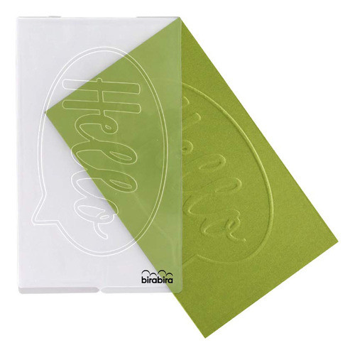 Plantilla Para Gofrado De Papeles Tarjetas 76x127mm- Hello 0