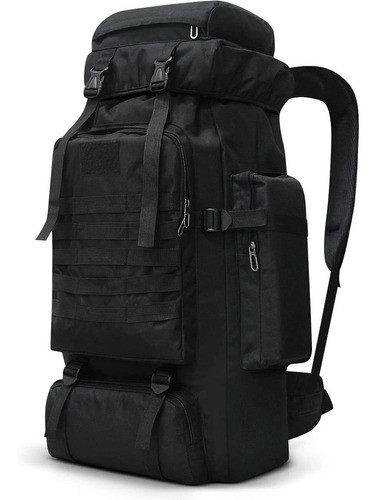 Mochila Impermeable Ligera Para Senderismo 70 L - Negra 0