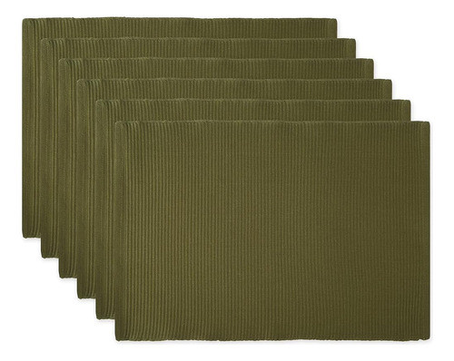 Dii Basic Everyday Tablero De Mesa Acanalado 100% Algodón, J 0