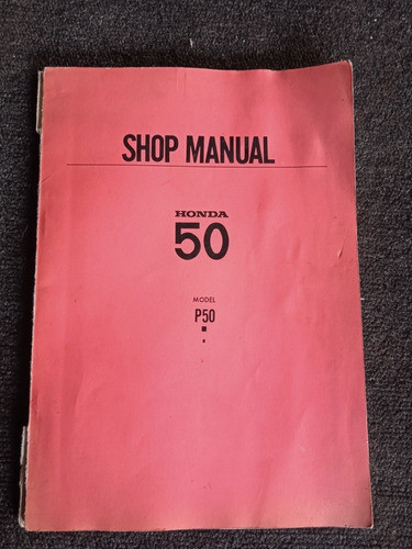 Manual Honda P 50 Año 1967 0