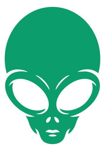 Calco Alien Calcomania Sticker  X2 Unidades 0