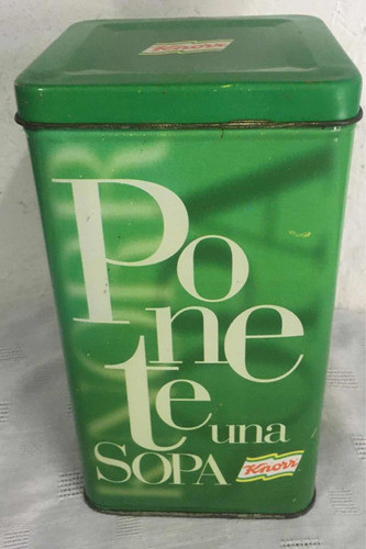 Antigua Lata De Sopa Knorr - Vacia - Unica !!!!!!! 0