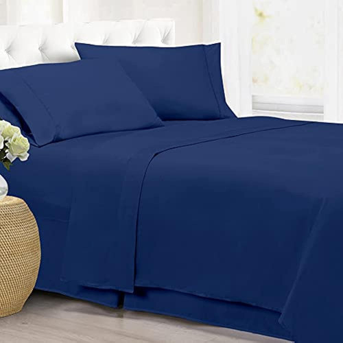 Home Essentials Juego De Sábanas De Microfibra De Doble Cepi 0