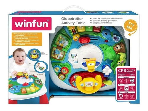 Mesa Interactiva Musical Con Luz Para Bebe Niño Winfun Nueva 0
