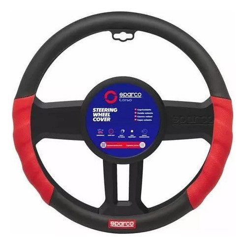 Combo Funda Cubre Volante + Alfombra Sparco Color Rojo 0