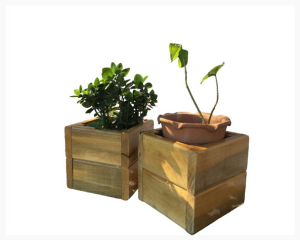Para Tu Jardín Porta Maceta, Macetero Madera Dura 0