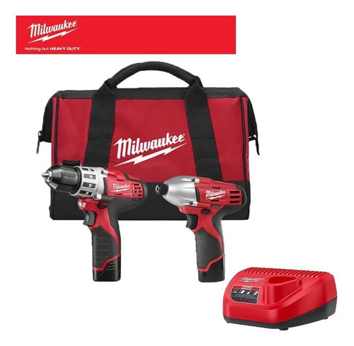 Taladro Atornillador Milwaukee 12 Volt Litio-ion Kit Combo 0
