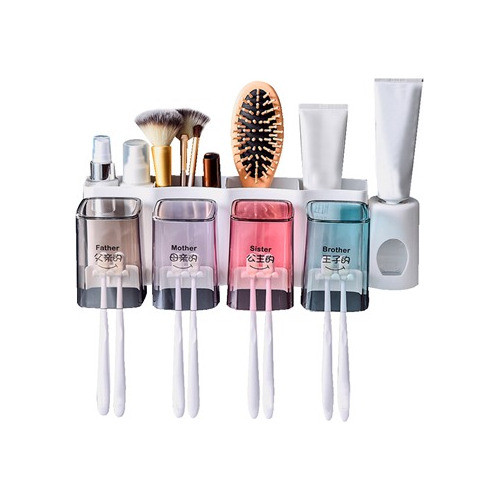 Organizador Portacepillo D Dientesdispensador D Pasta Dental 0