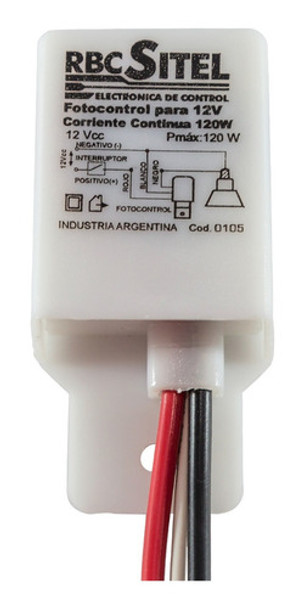 Fotocelula 12 Volts 10 Amper Para Instalaciones Corriente C. 0