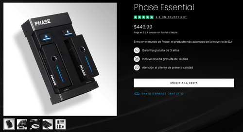 Pua Digital Controlador Inalámbrico Para Dvs Phase Dj Essent 0