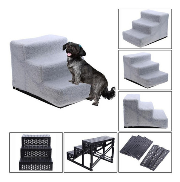 Perro Cachorro Mascota Plegable Escaleras Pasos Rampa Interi 0