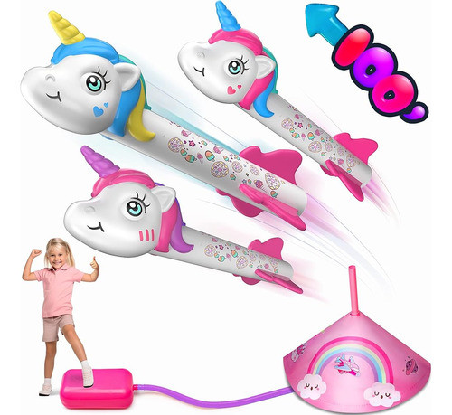 Enorme Lanzador De Cohetes Unicornio De Ola Para Niños, Jugu 0