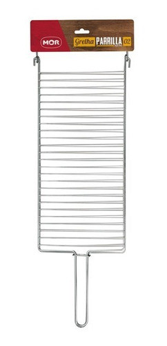Rejilla Parrilla Doble Para Parrillero  Asado Mor 72x21cm 0