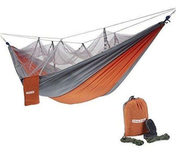 Qyuhe Hamaca Para Acampar Con Mosquitera Telas Portátiles De 0
