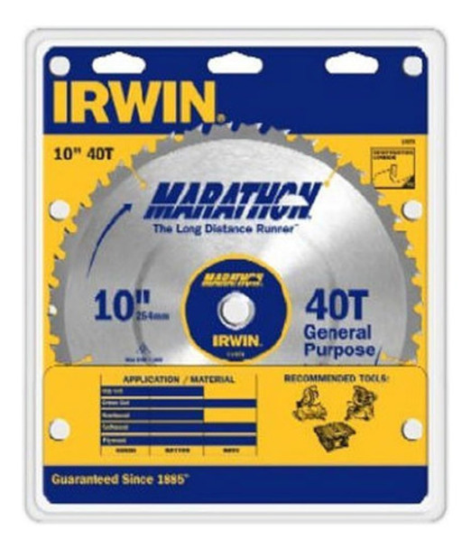 Irwin Tools Marathon Hoja Circular De Carburo Para Mesa / In 0