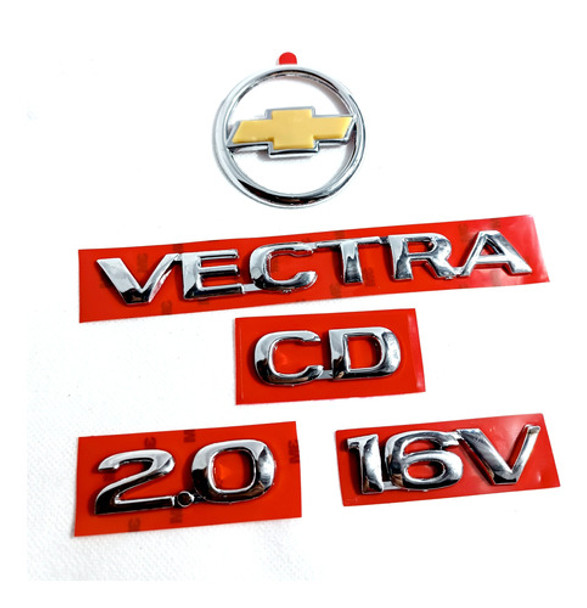 Kit Emblemas Insignias Chevrolet Vectra 2.0 Cd 16v 1997 0