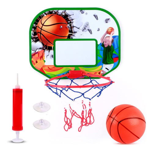 Aro Básquet Infantil Con Pelota, Tablero Y Red - 12521 0
