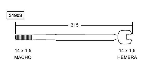 Rack End 05 Fiat Stilo 05-11 0