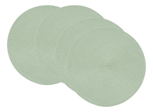 Ahora Diseña Manteles Individuales Redondos Disko, Aloe Gree 0