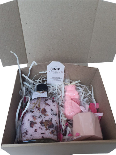 Set Kit Spa Baño Relax Regalo: Sales Vela Aromática Y Jabon 0