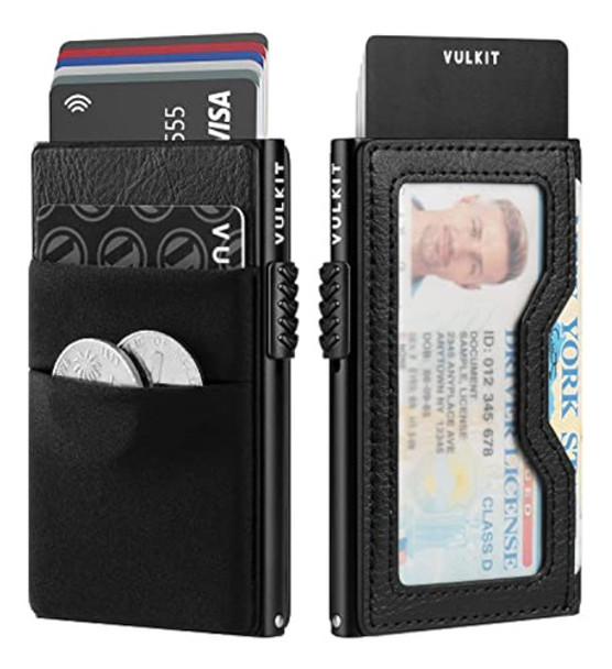 Vulkit Billetera Minimalista Con Ventana De 0