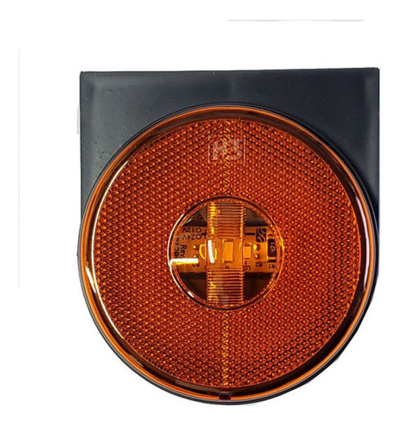 Farol - Lateral Led 88mm C/soporte Ambar 12-24v Ficha 2t 0