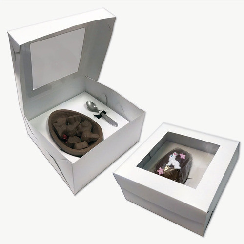 Caja Para Medio Huevo De Pascua Relleno Nº12 Y 15 Pack X 50 0
