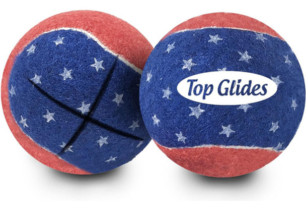 Pelota D/tenis Top Glides Precortada P/caminadora Patriótica 0
