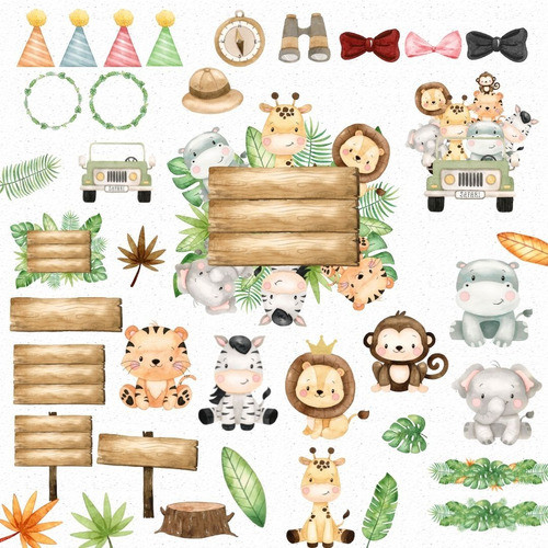 Kit Digital - Safari Aquarela 2 0