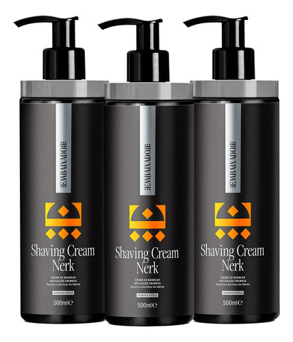 Kit 03 Shaving Cream Nerk Embaixador 500ml 0