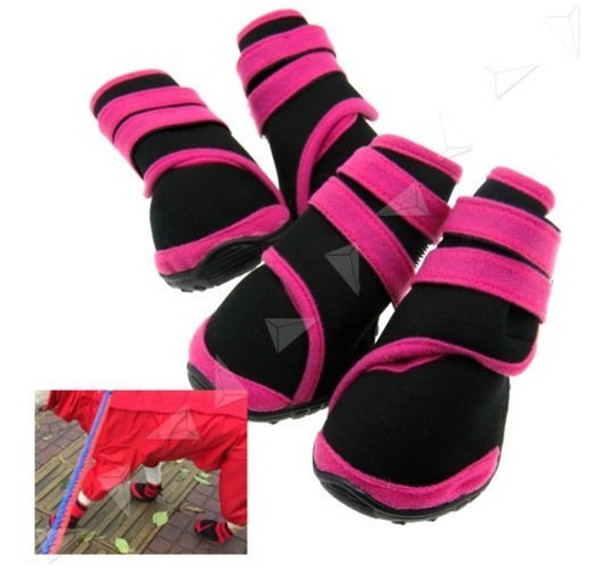 4pcs Para Mascotas Perro Protector Lluvia Botas Impermeabili 0