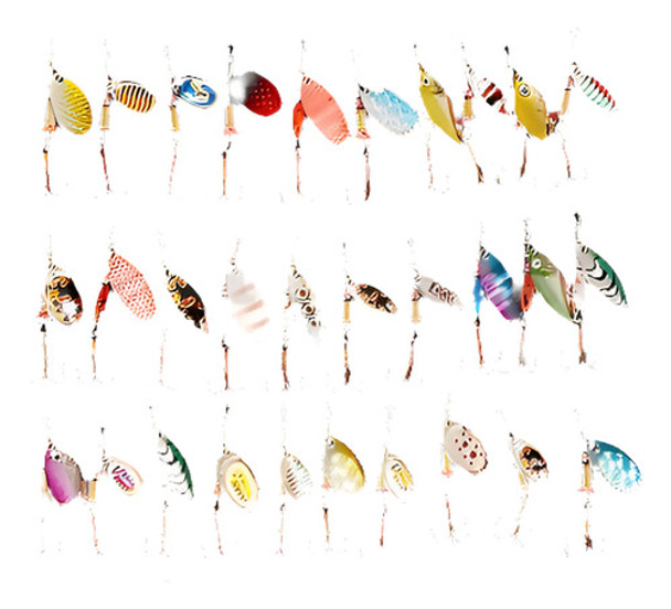 Mucho 30pcs Clases De Pesca Señuelos Anzuelos Crankbaits Spi 0