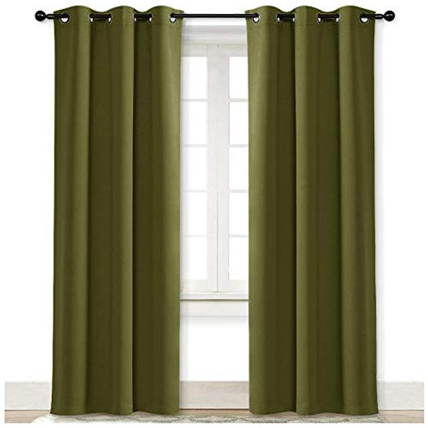 Nicetown- Cortinas Blackout Con Aros Y Aislamiento Trmico P 0