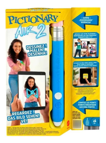 Mattel Juego De Mesa Pictionary Air 2 0