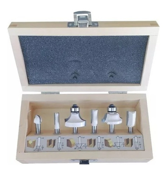 Juego Set Fresas Madera Makita 6 Piezas Profesional 53578 0