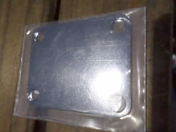 Neck Plate Cromado Para Junção Braço/corpo Guitarra 64x51mm 0