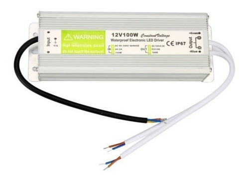 Ac Dc12v 100w Transformador Ip67 Impermeable Led Controlador 0
