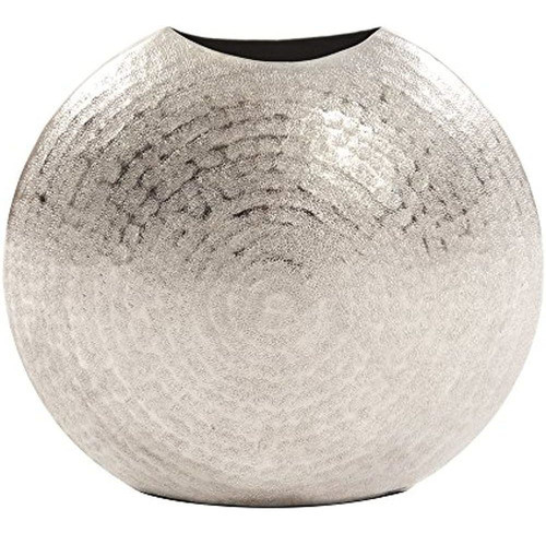 Pieza Decorativa De Jarrón De Metal Decorativo De Plata Esme 0