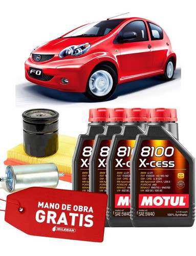 Service Cambio De Aceite Byd F0 Motul 5w40 Sintético Filtros 0